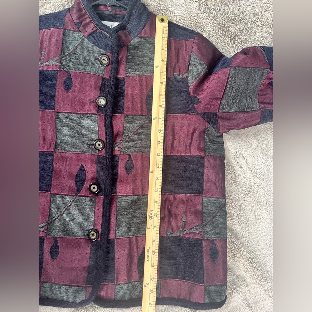 Graff Multimedia Tapestry Patchwork Button Down C… - image 5